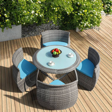 Round discount rattan lounger